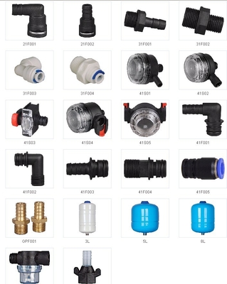 FLOWGUIDE DC pump universal hosing fittings pump strainers water filters