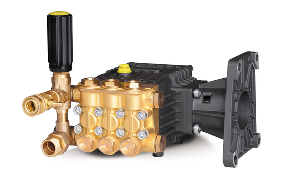 FLOWMONSTER gasoline/diesel engine drive washer pump 3WZ-1807D1A brass high pressure triplex plunger pump 250Bar 15LPM