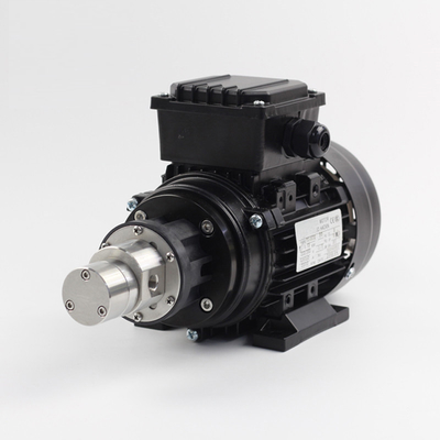 FLOWDRIFT Magnetic Drive Gear Pump KGP-06K 220V 380VAC Asynchronous Motor Stainless Steel 316L Body PEEK Gears PTFE Sealing Food Grade for Beverage Filling Machine Chemical Metering Packing Machine