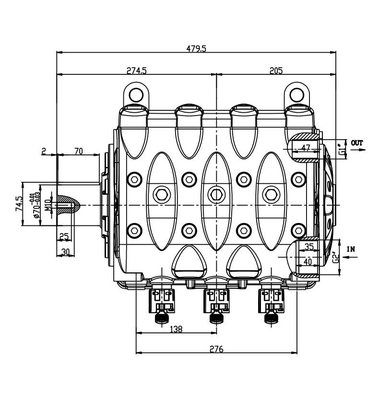 FLOWMONSTER XV series High Pressure Triplex Plunger Pump 168-333lpm 100-250bar High Pressure Sewer Cleaning Pumps