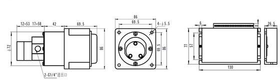 FLOWDRIFT DC Electric Brushless Motor Magnetic Drive Hi-Pressure Stainless Steel Gear Pump KGP-06G And Controller