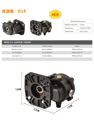 FLOWMONSTER triplex plunger pump reduction gear decelerator D18 D31 speed reducer