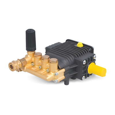 FLOWMONSTER belt driven washer pump 2WZ-18XXNB brass high pressure triplex plunger pump 100-130Bar 3-15LPM