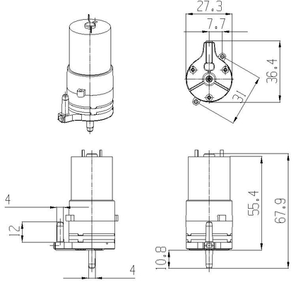 FLOWGATE auto foam soap dispensing pump DC 3-4V liquid and air pre-mixtured by demand proportion for hand washer