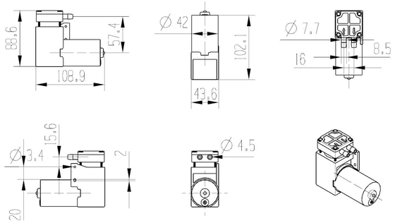 AIRJET Hi-Flow DC Brushless Motor Drive Electric Air Vacuum Piston Pump ZH7 Series